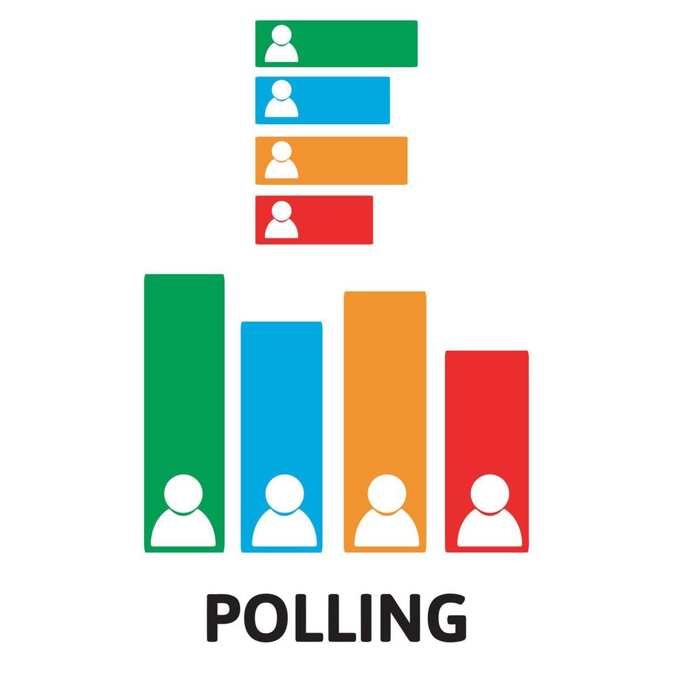 Exit polling icon design. vector illustration. Polling icon set.