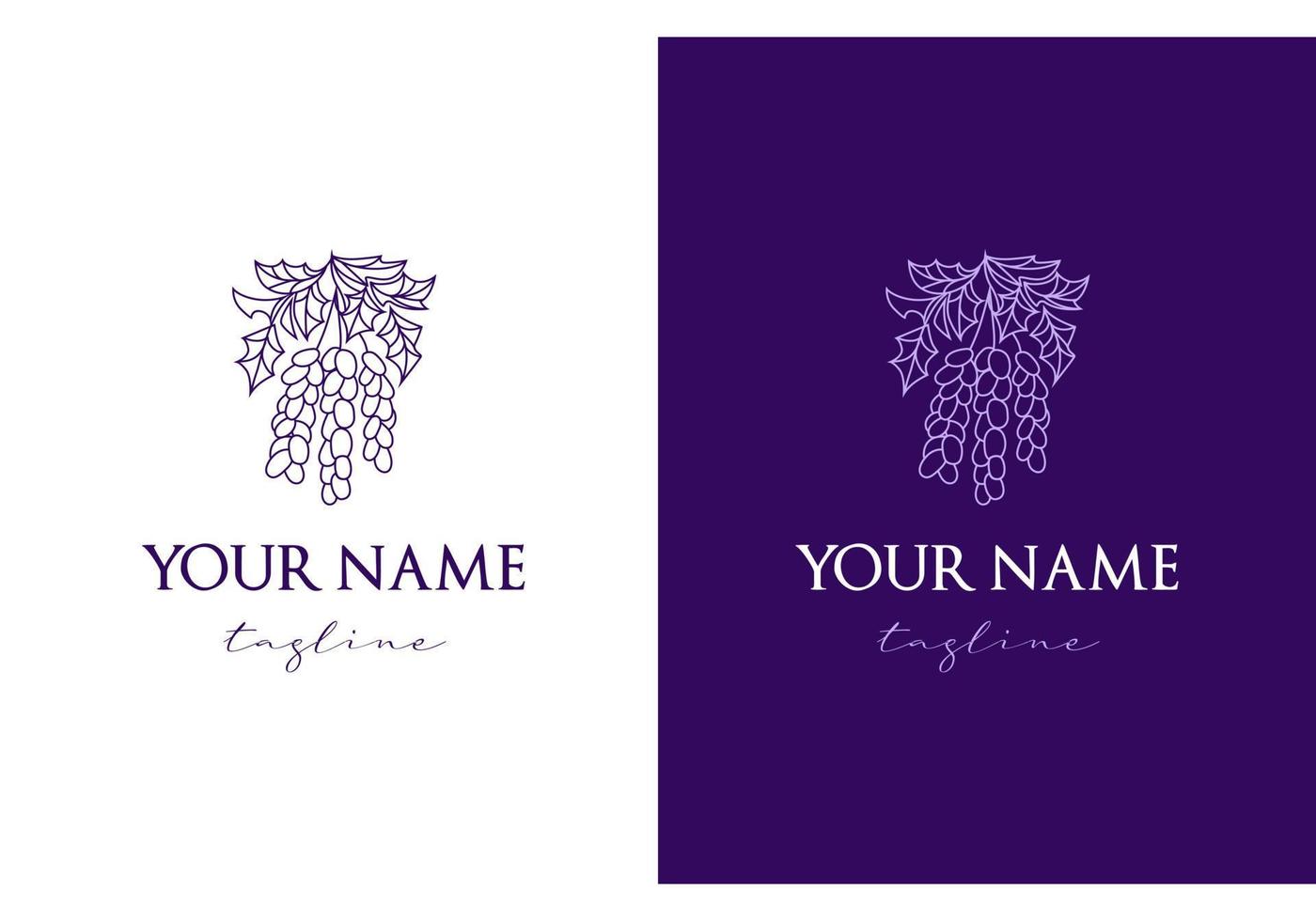 A sign in the shape of a bunch of grapes for a cosmetics company. vector