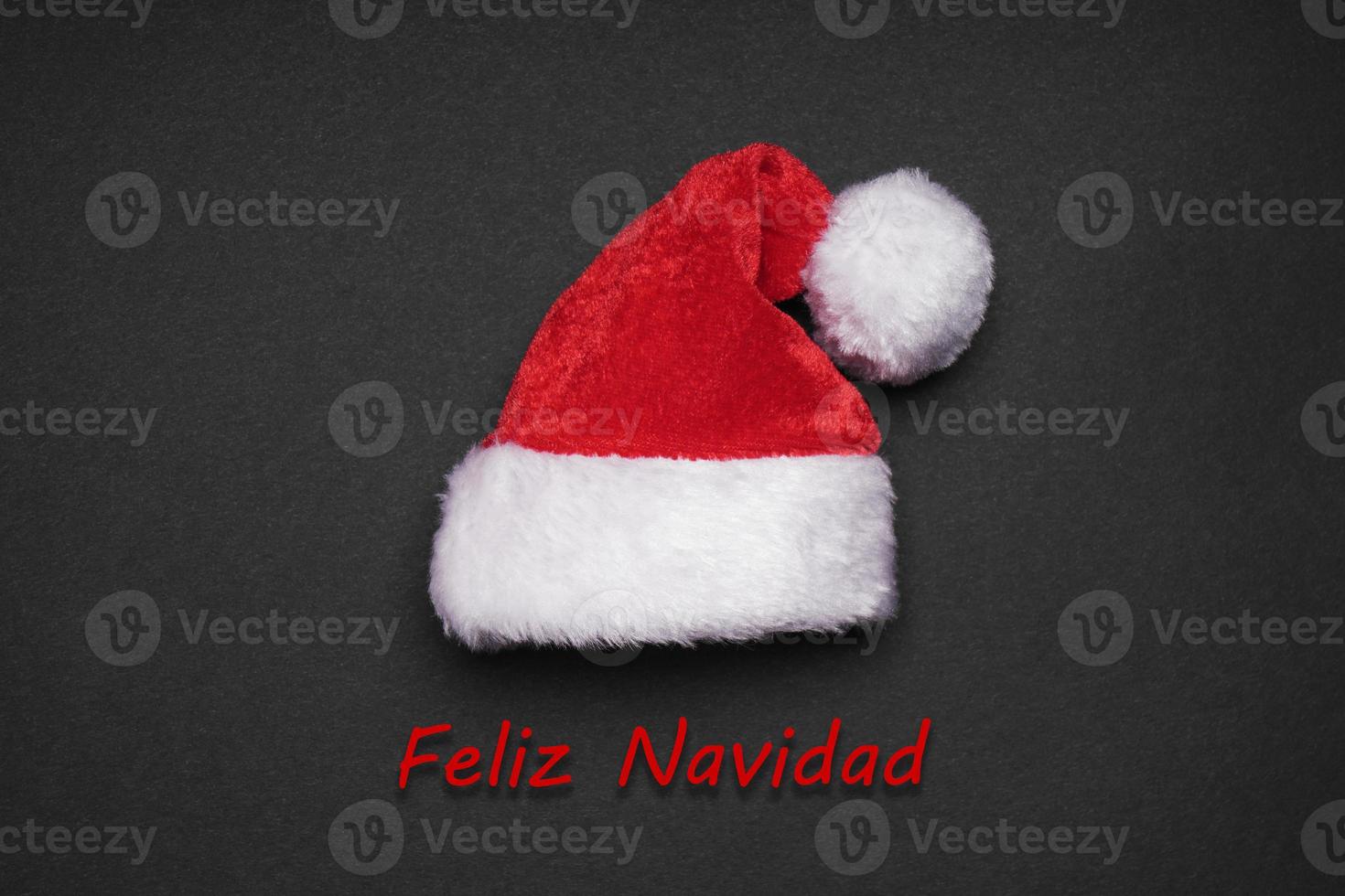 Feliz Navidad spanish christmas greeting card photo