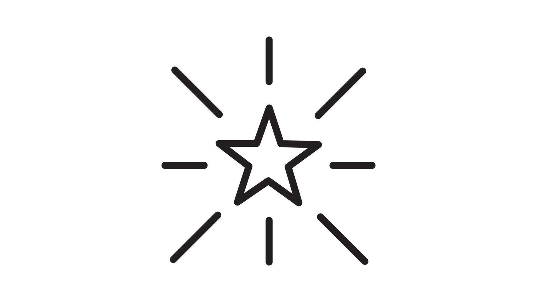 icono de estrella premium o logotipo en estilo de línea. signo y símbolo de alta calidad sobre un fondo blanco. vector