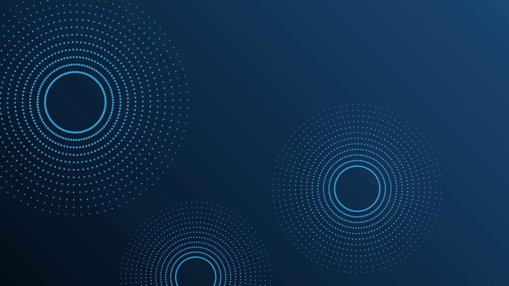 Abstract modern Futuristic banner with abstract water rings, ripples on dark blue background. vector