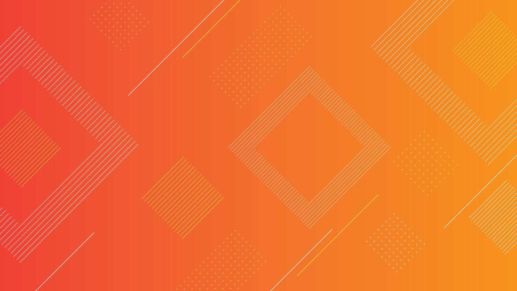 Modern abstract geometric orange gradient vector background