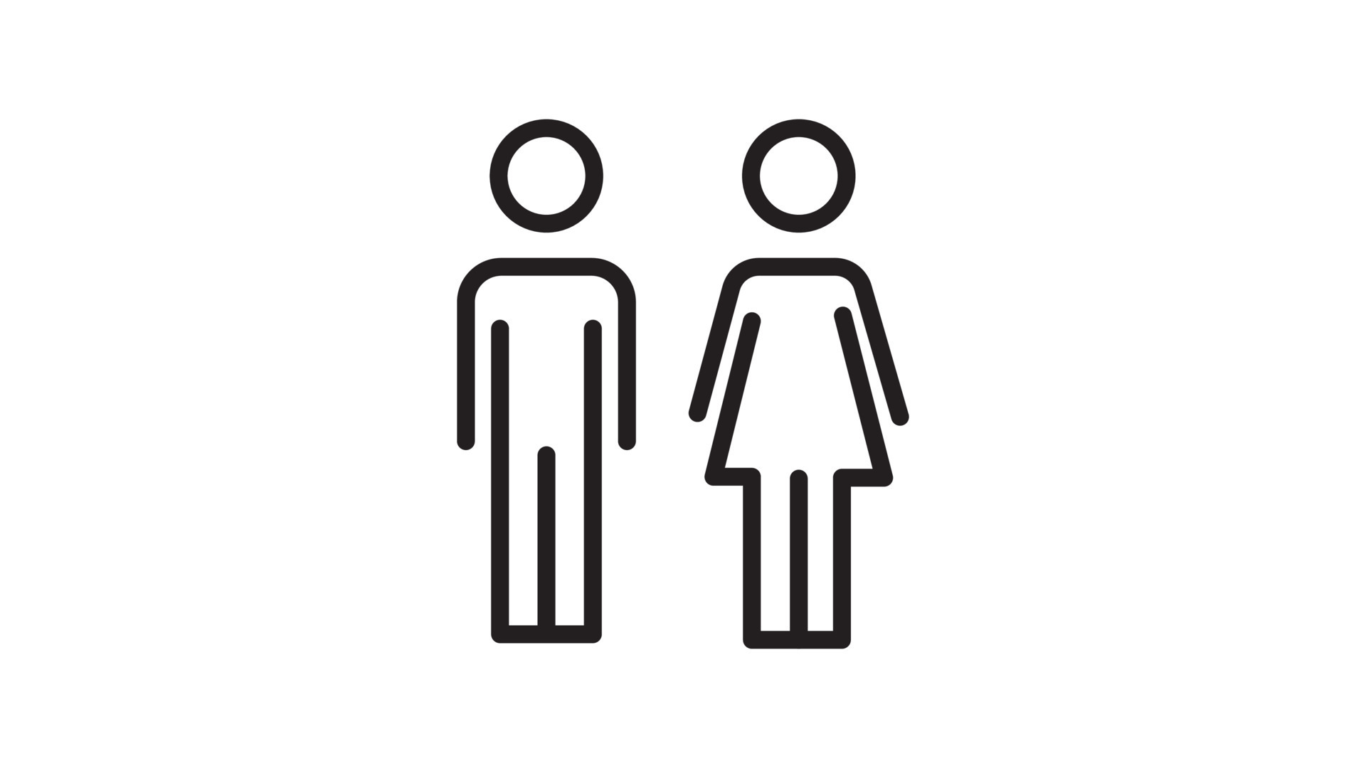 Male And Female Icon Thin Line For Web And Mobile Modern Minimalistic male-and-female-icon-thin-line-for-web-and-mobile-modern-minimalistic