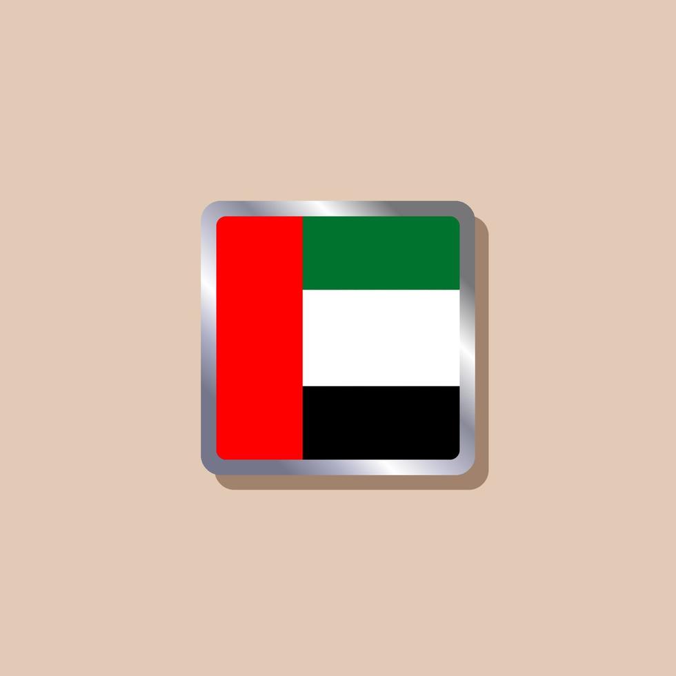 Illustration of Arab Emirates flag Template vector