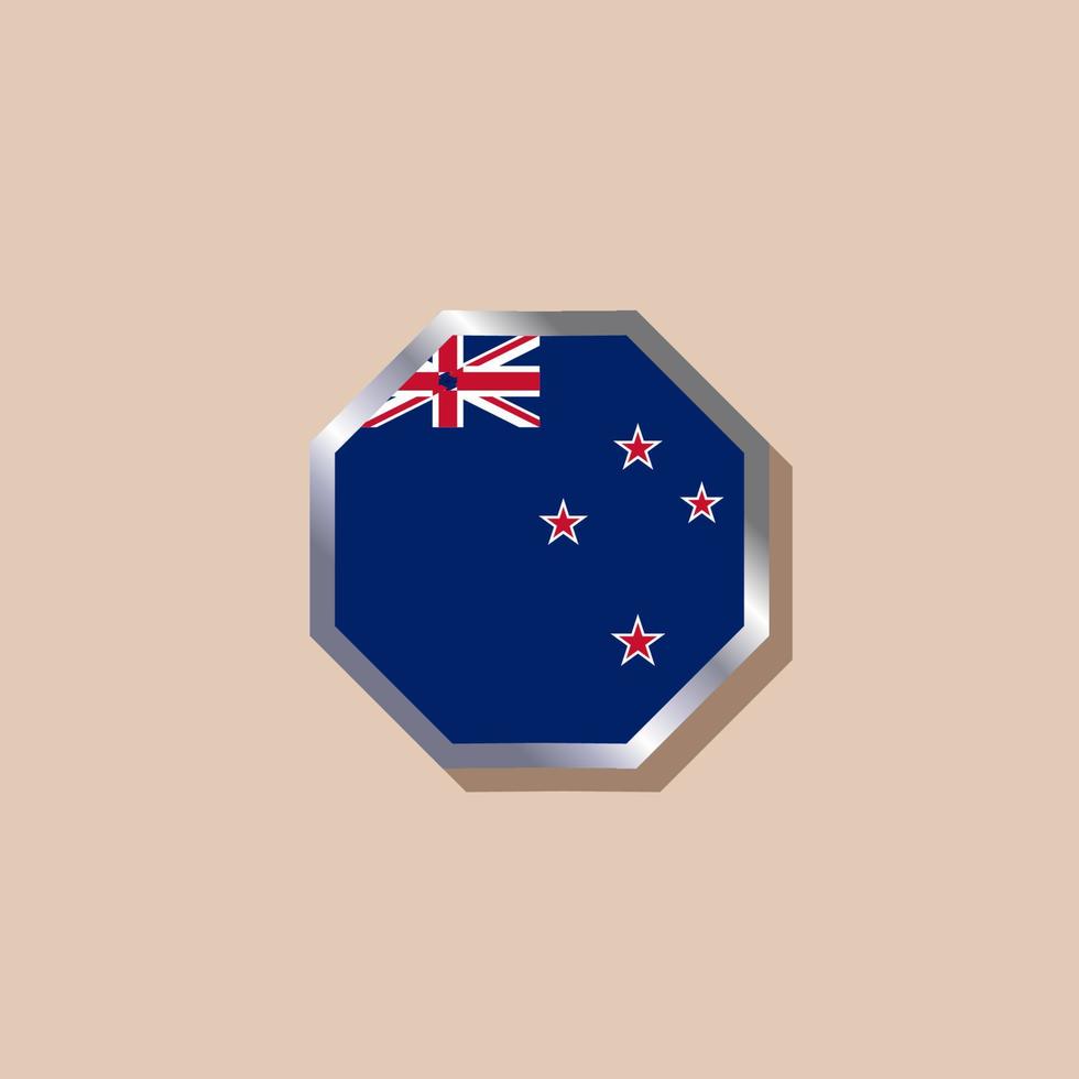 Illustration of New Zealand flag Template vector