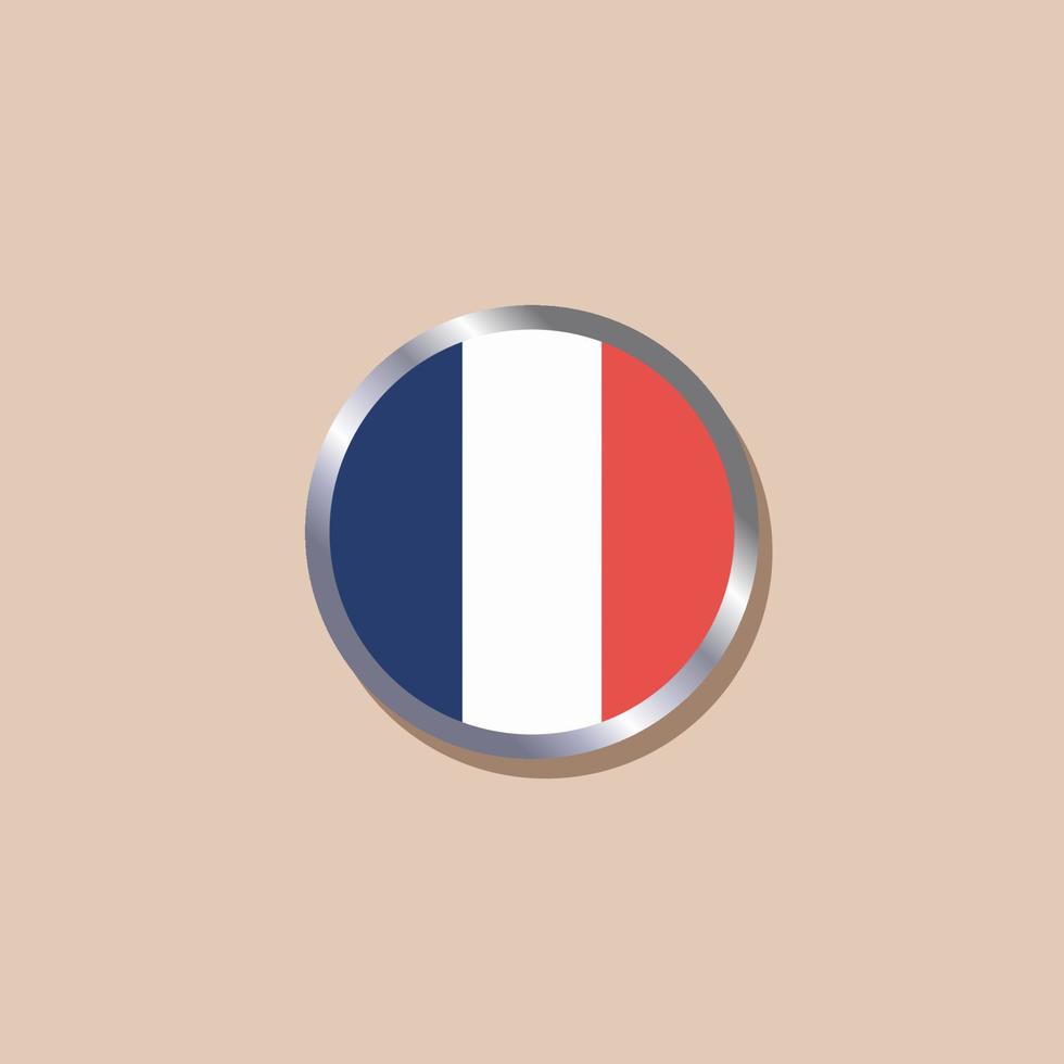 Illustration of France flag Template vector