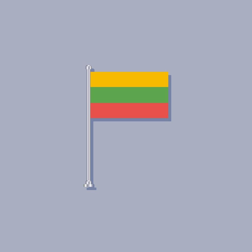 Illustration of Lithuania flag Template vector
