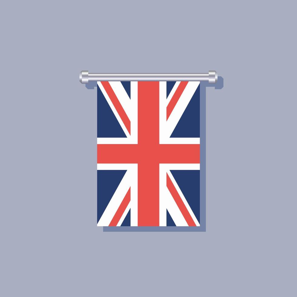 Illustration of United Kingdom flag Template vector