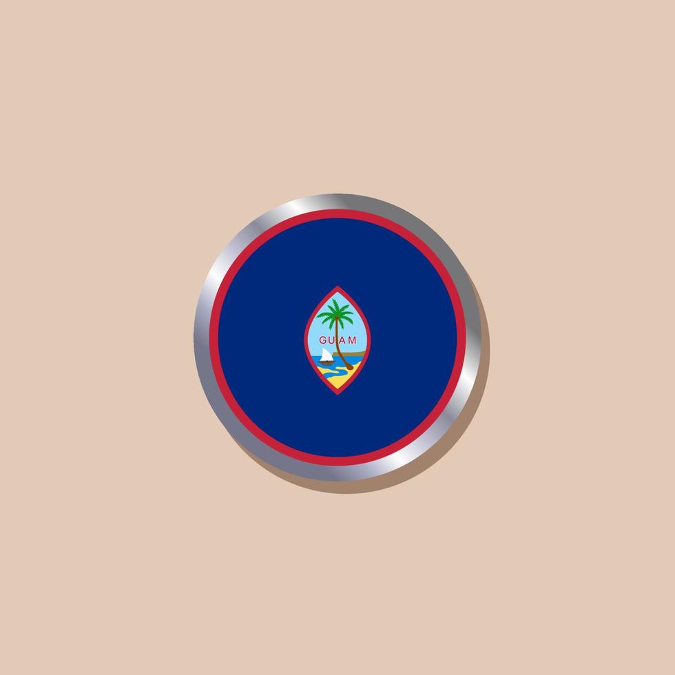 Illustration of Guam flag Template vector