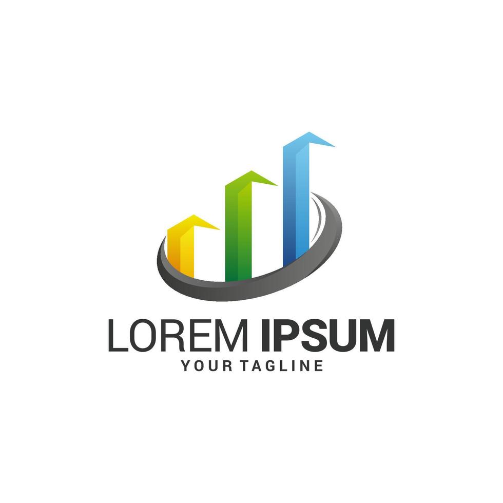 Marketing Logo Design Template vector