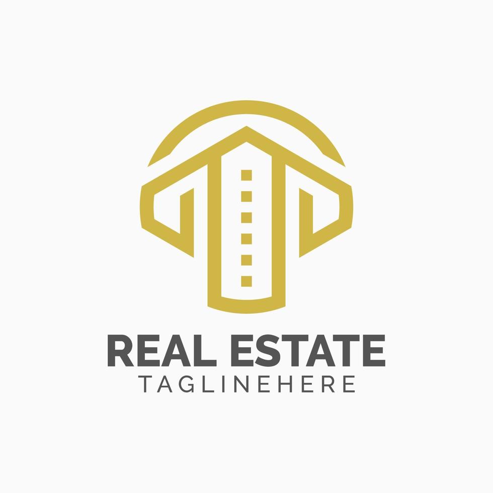 Real Estate Logo Design Template vector