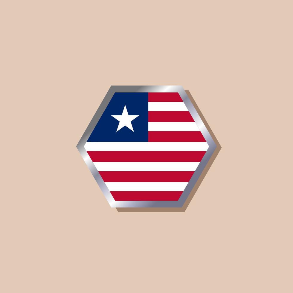 Illustration of Liberia flag Template vector