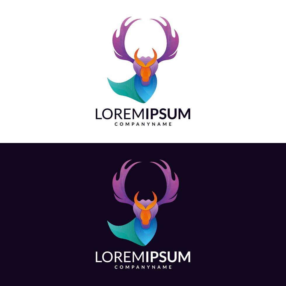 Modern Animal Logo design Template vector