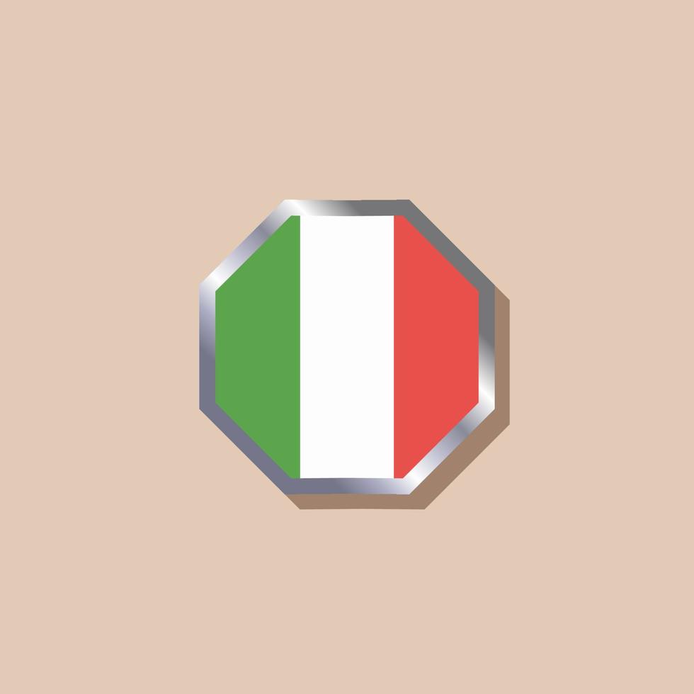 Illustration of Italy flag Template vector