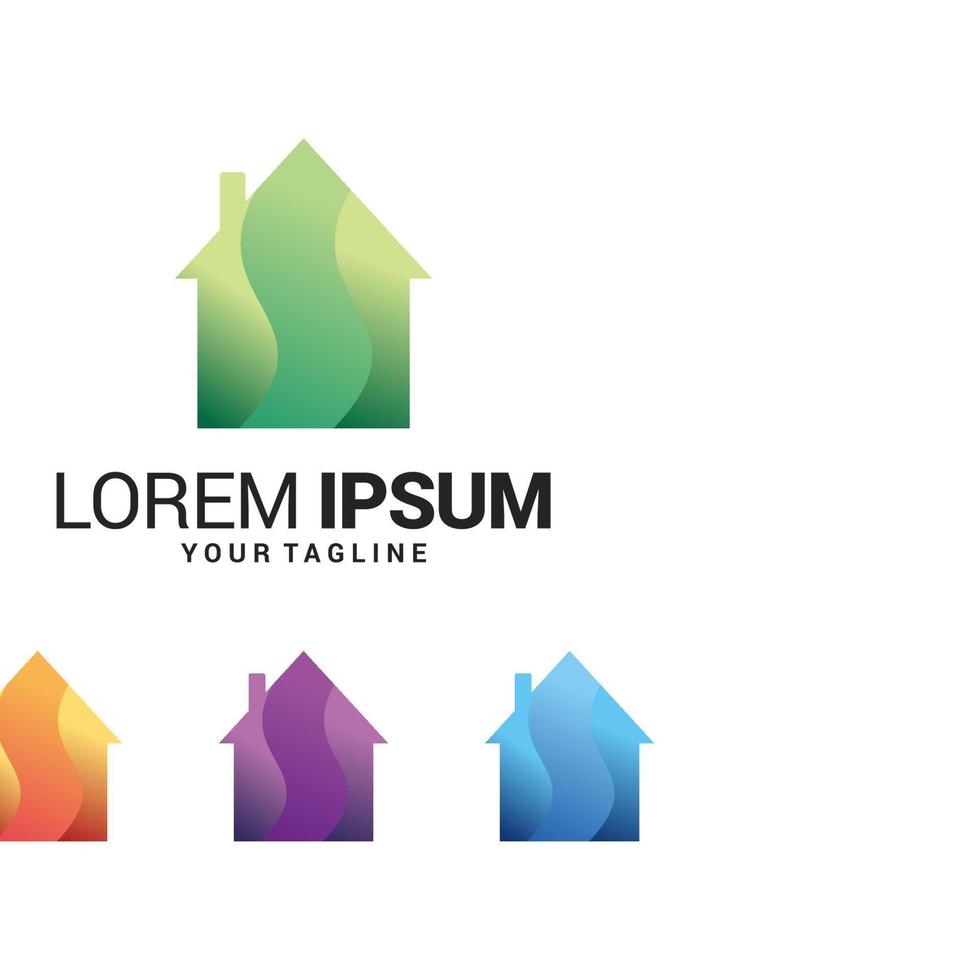 Real Estate Logo Design Template vector