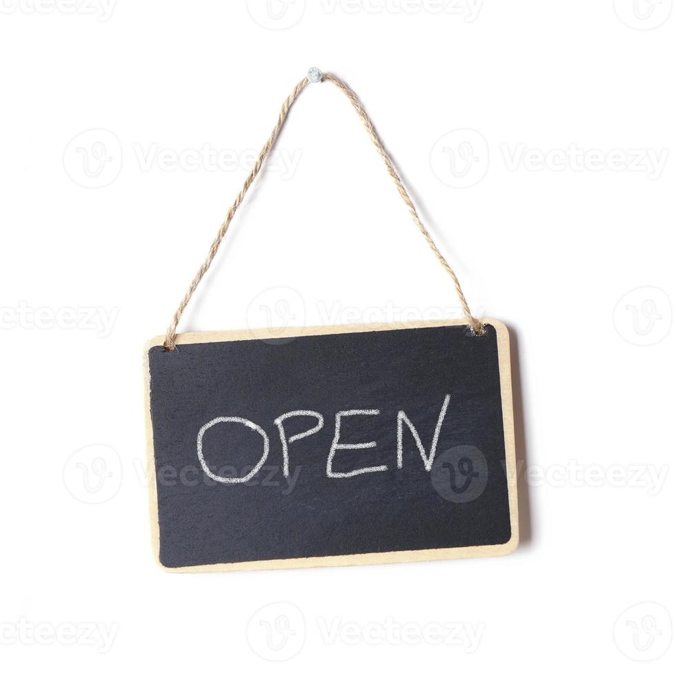 open sign isolated photo