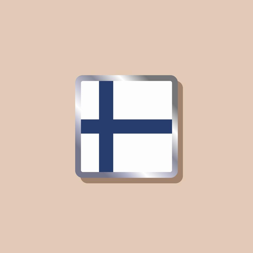 Illustration of Finland flag Template vector