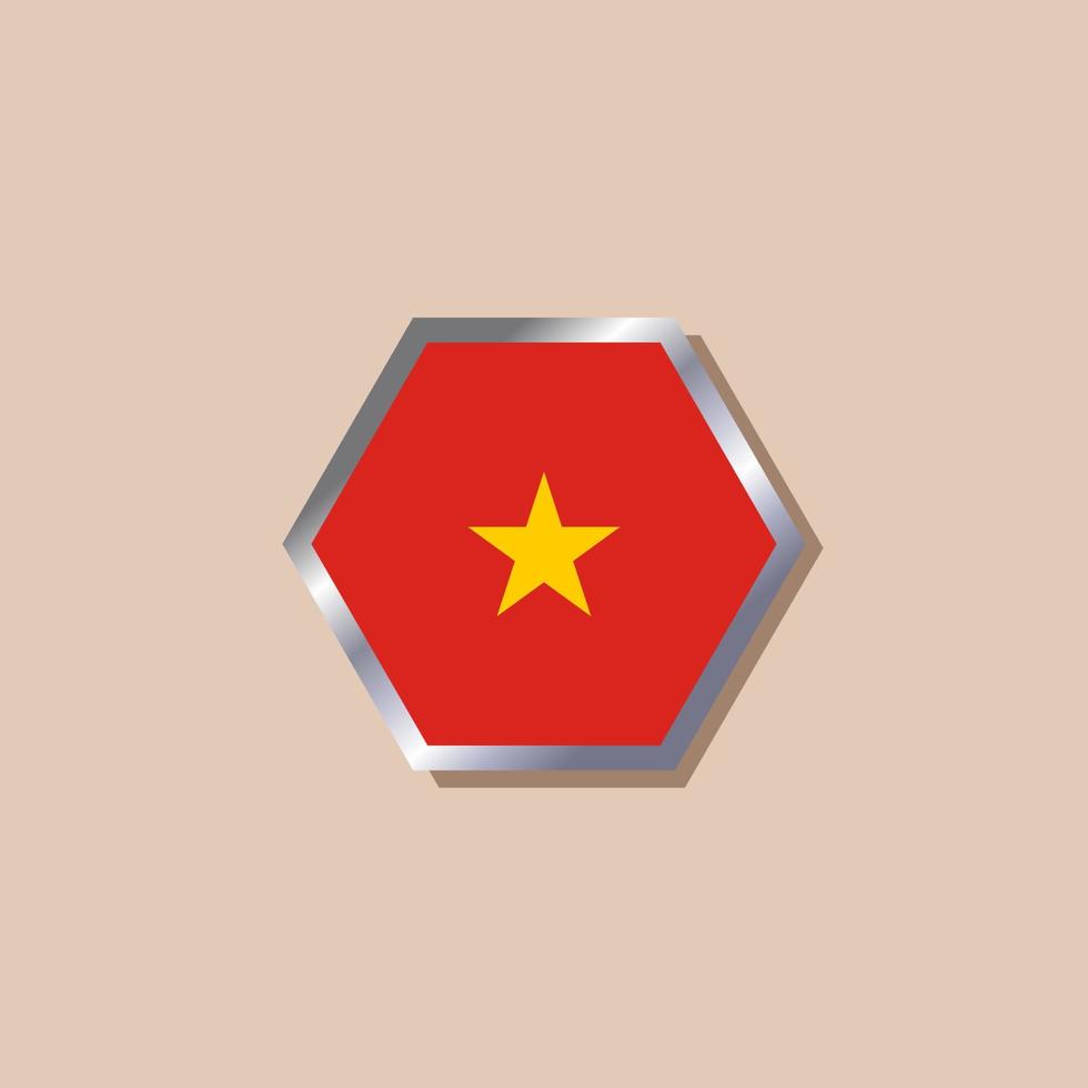 Illustration of Vietnam flag Template vector