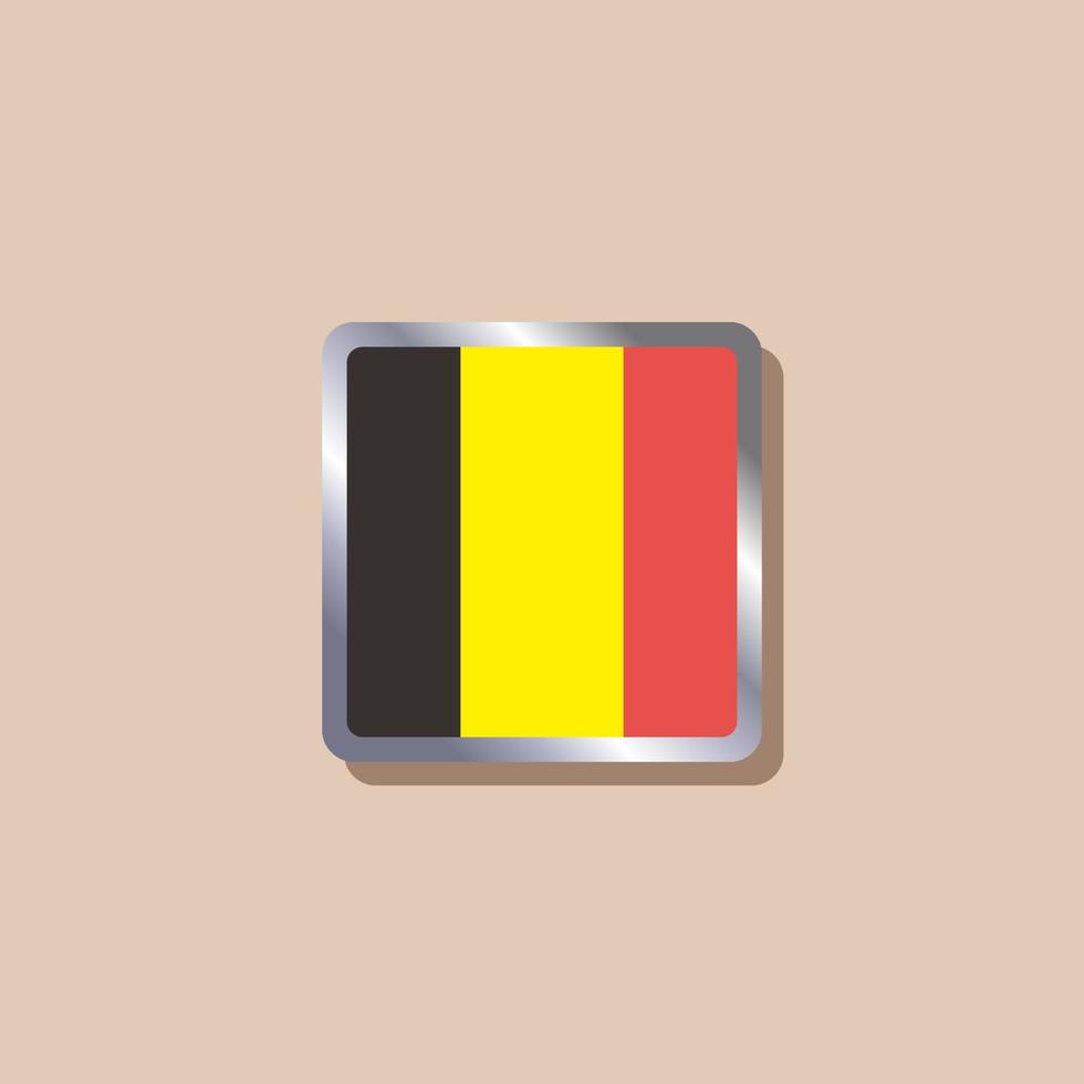 Illustration of Belgium flag Template vector