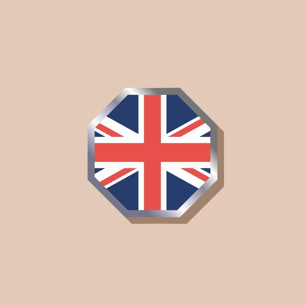 Illustration of United Kingdom flag Template vector