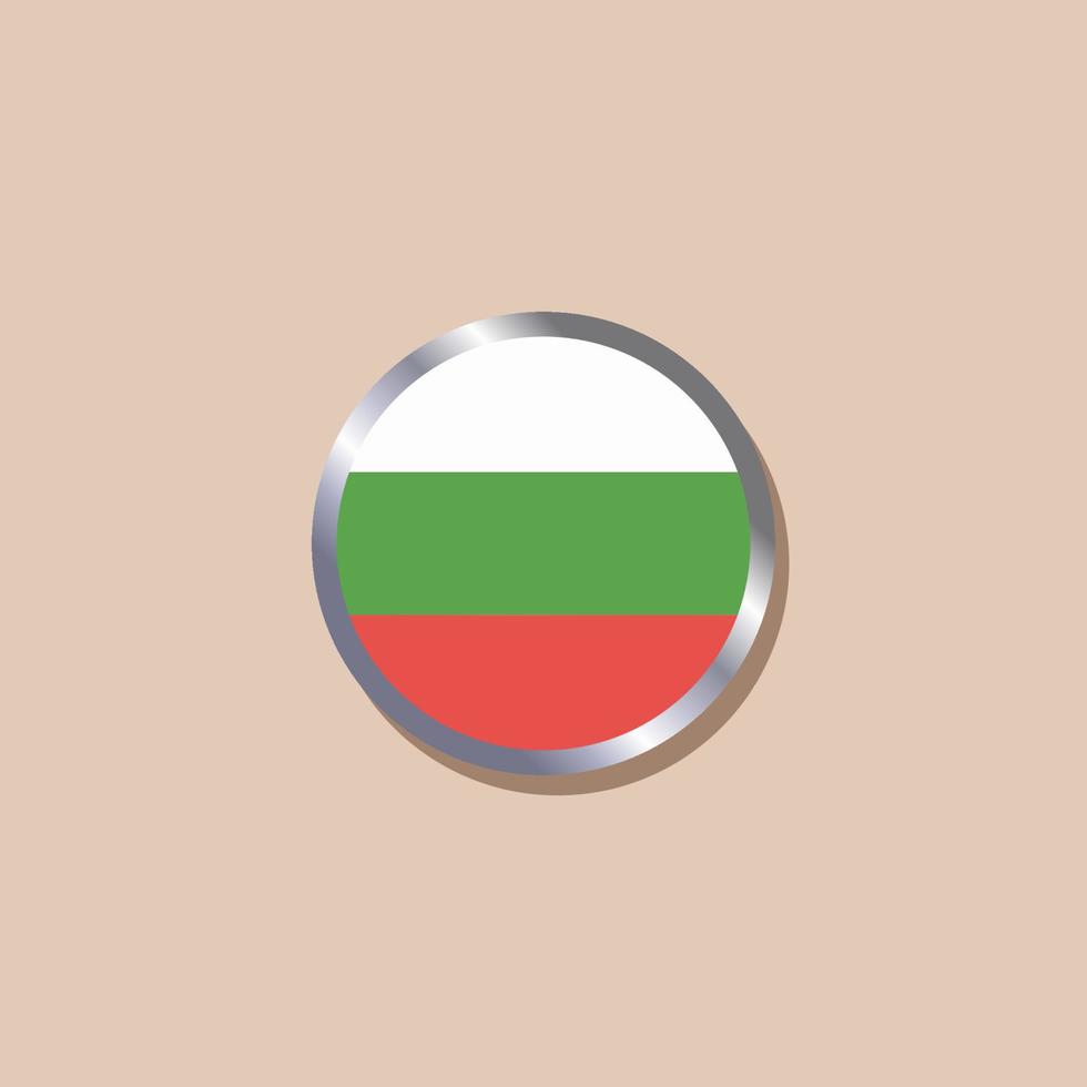 ilustración de plantilla de bandera de bulgaria vector