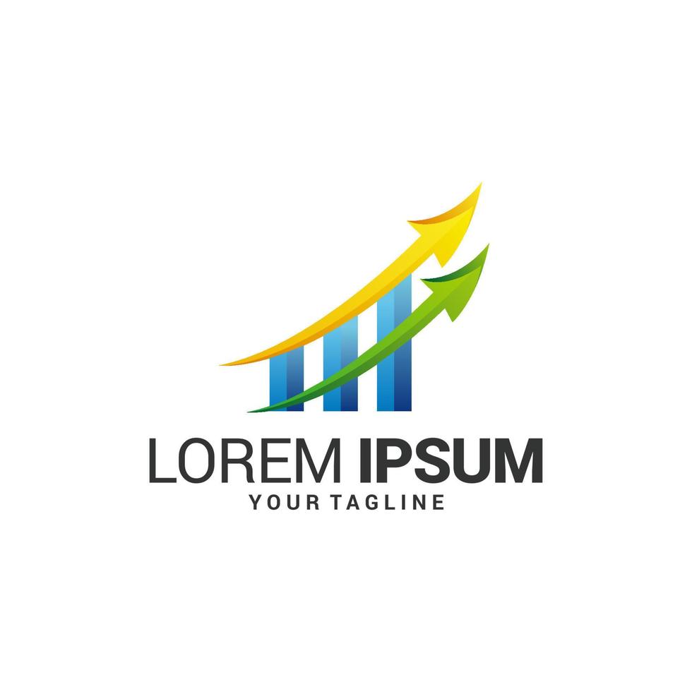 Marketing Logo Design Template vector