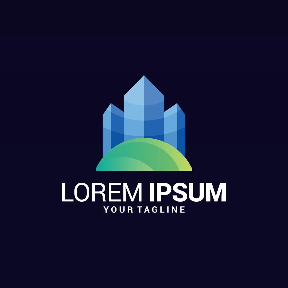 Modern Nature Logo Design Template vector