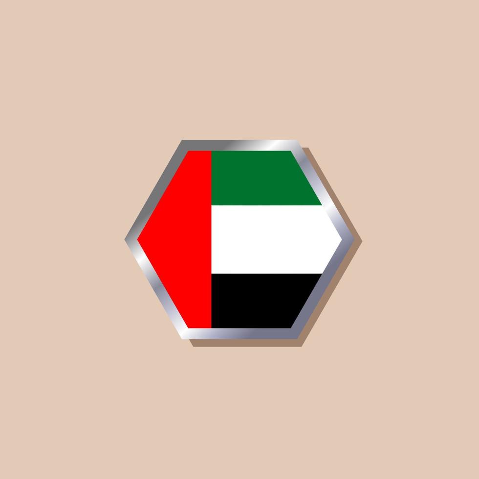 Illustration of Arab Emirates flag Template vector