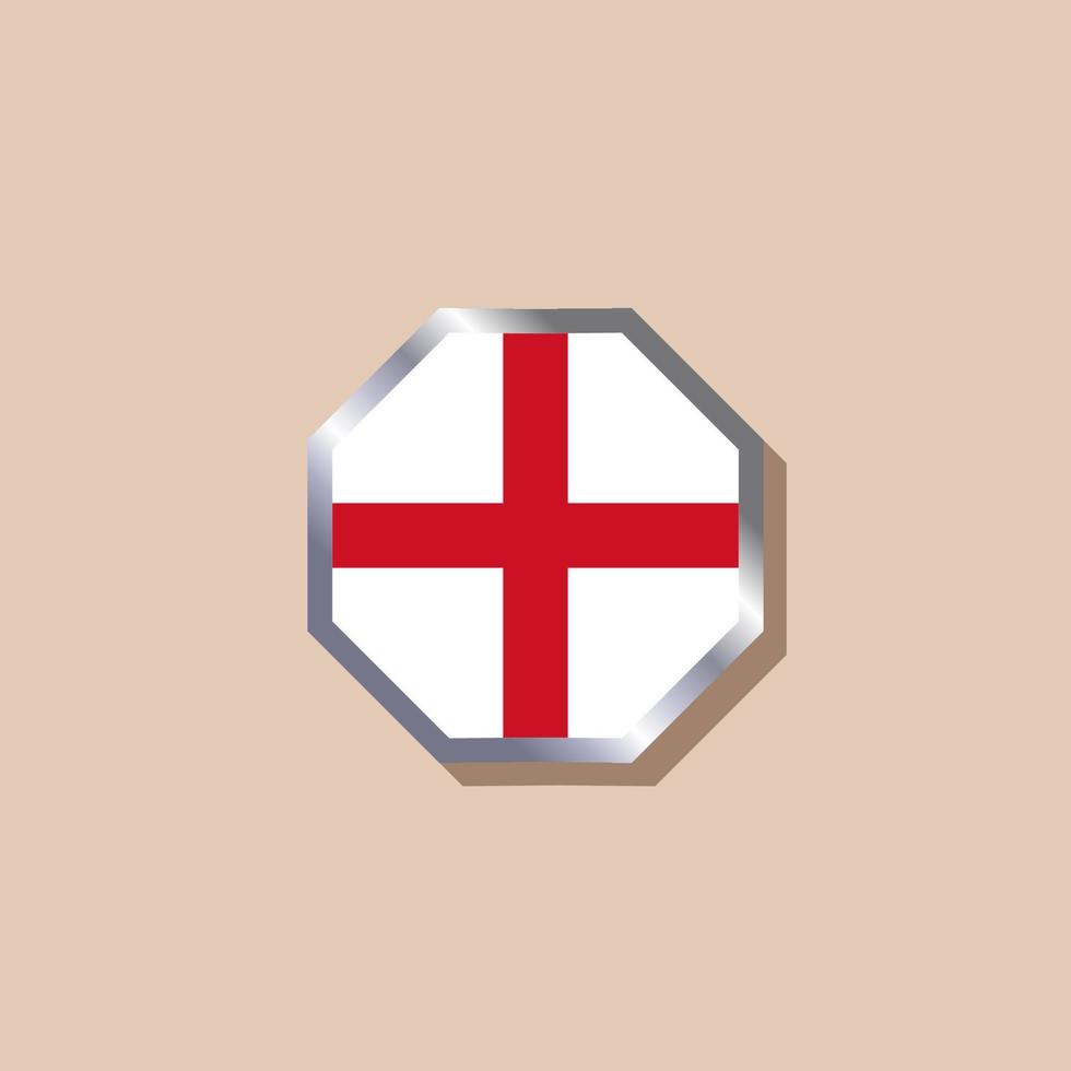 ilustración de la plantilla de la bandera de inglaterra vector