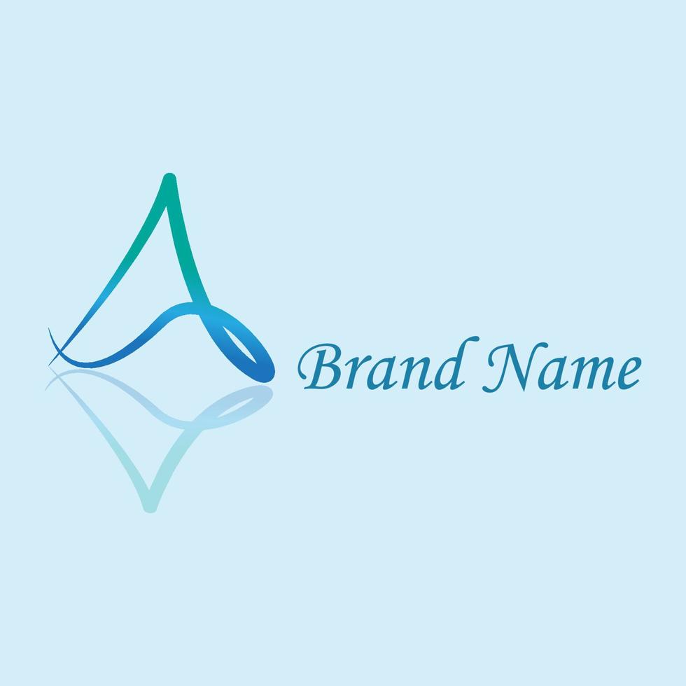 A and S logo with blue gradient color vector