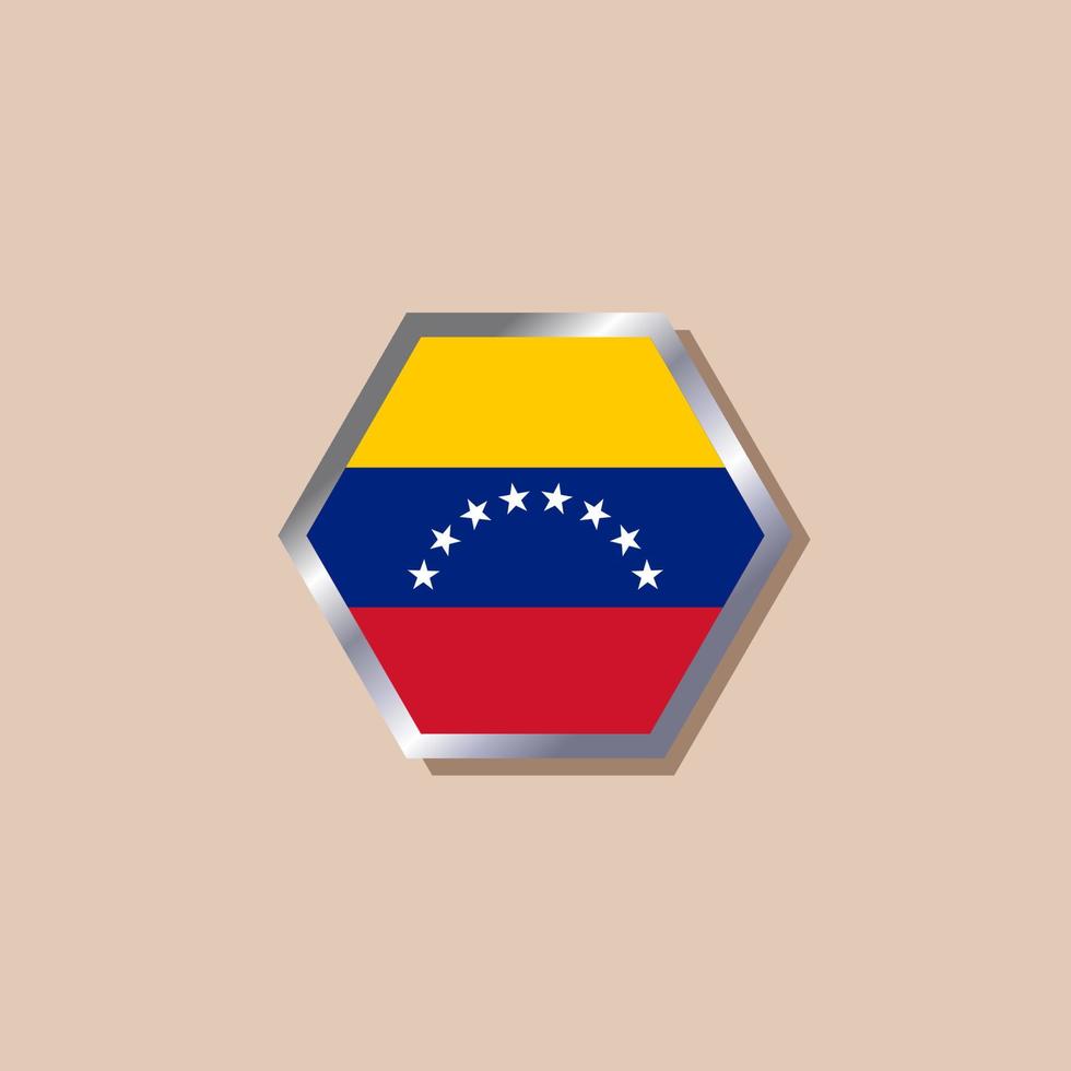 ilustración de la plantilla de la bandera de venezuela vector
