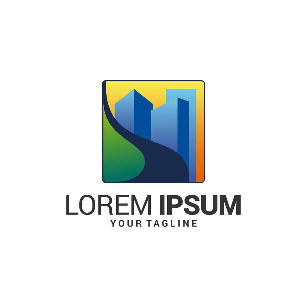 Modern Nature Logo Design Template vector