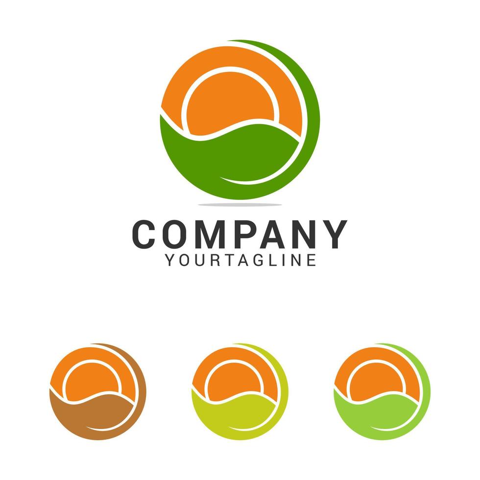 Modern Nature Logo Design Template vector
