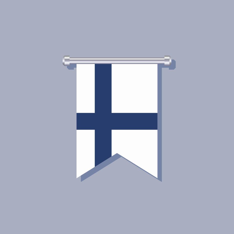 Illustration of Finland flag Template vector