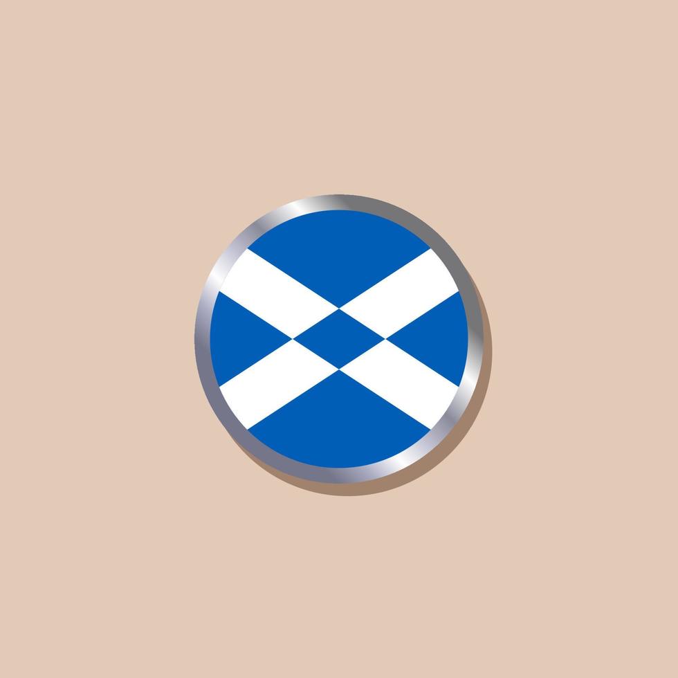 ilustración de plantilla de bandera de escocia vector