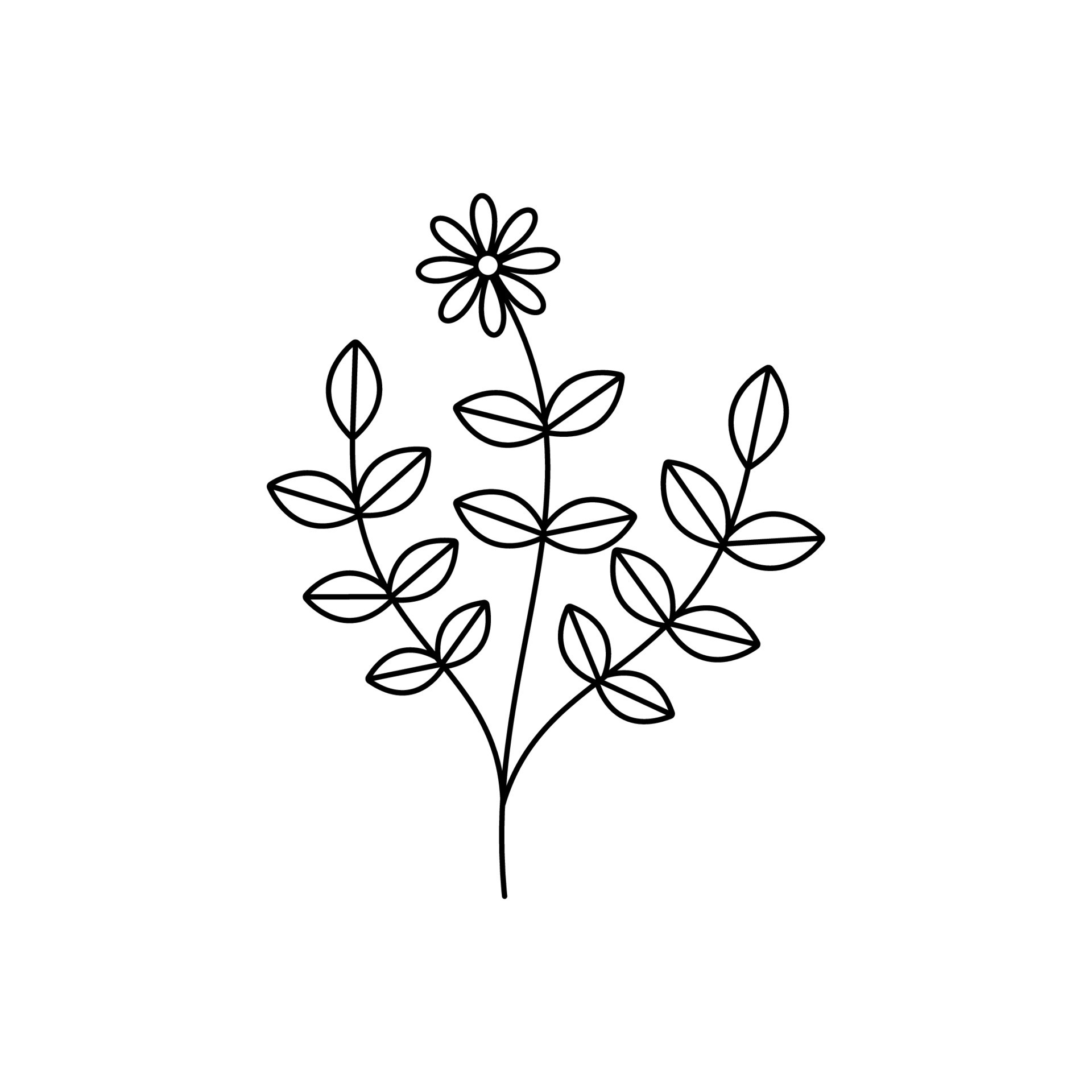 Hand drawn flower template 11021453 Vector Art at Vecteezy