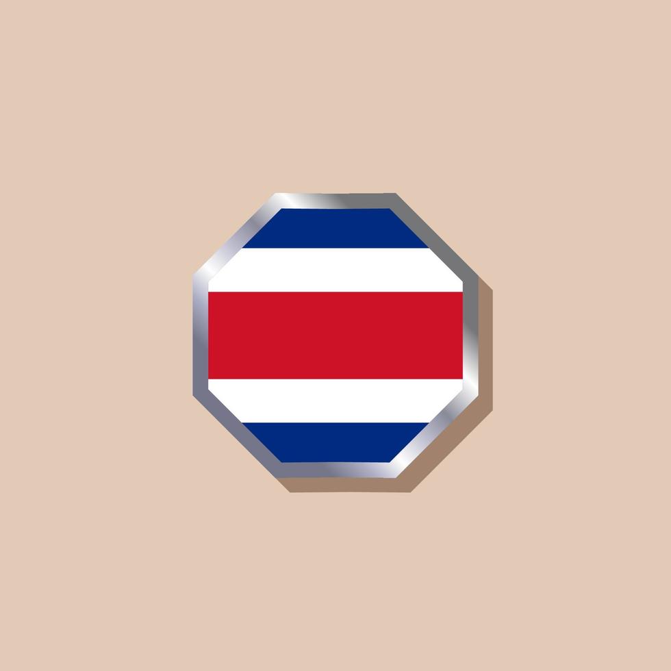 Illustration of Costa Rica flag Template vector