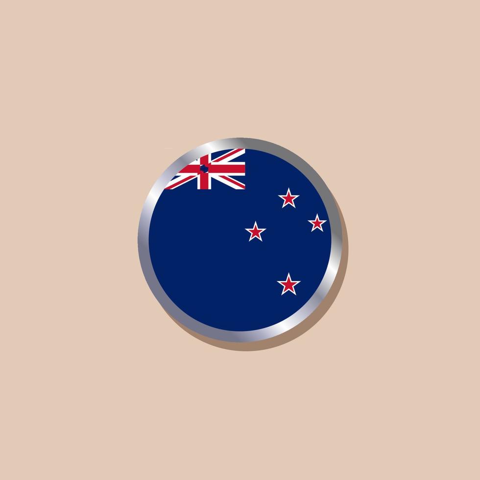 Illustration of New Zealand flag Template vector