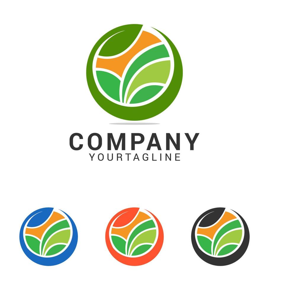 Modern Nature Logo Design Template vector