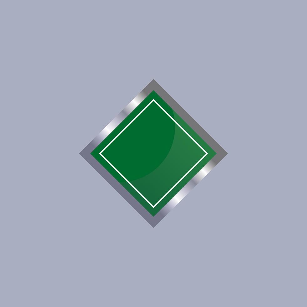 Blank green traffic road sign vector
