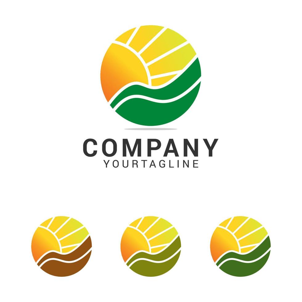 Modern Nature Logo Design Template vector