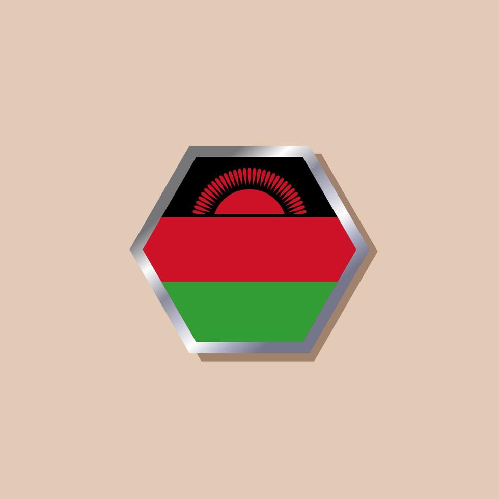 Illustration of Malawi flag Template vector