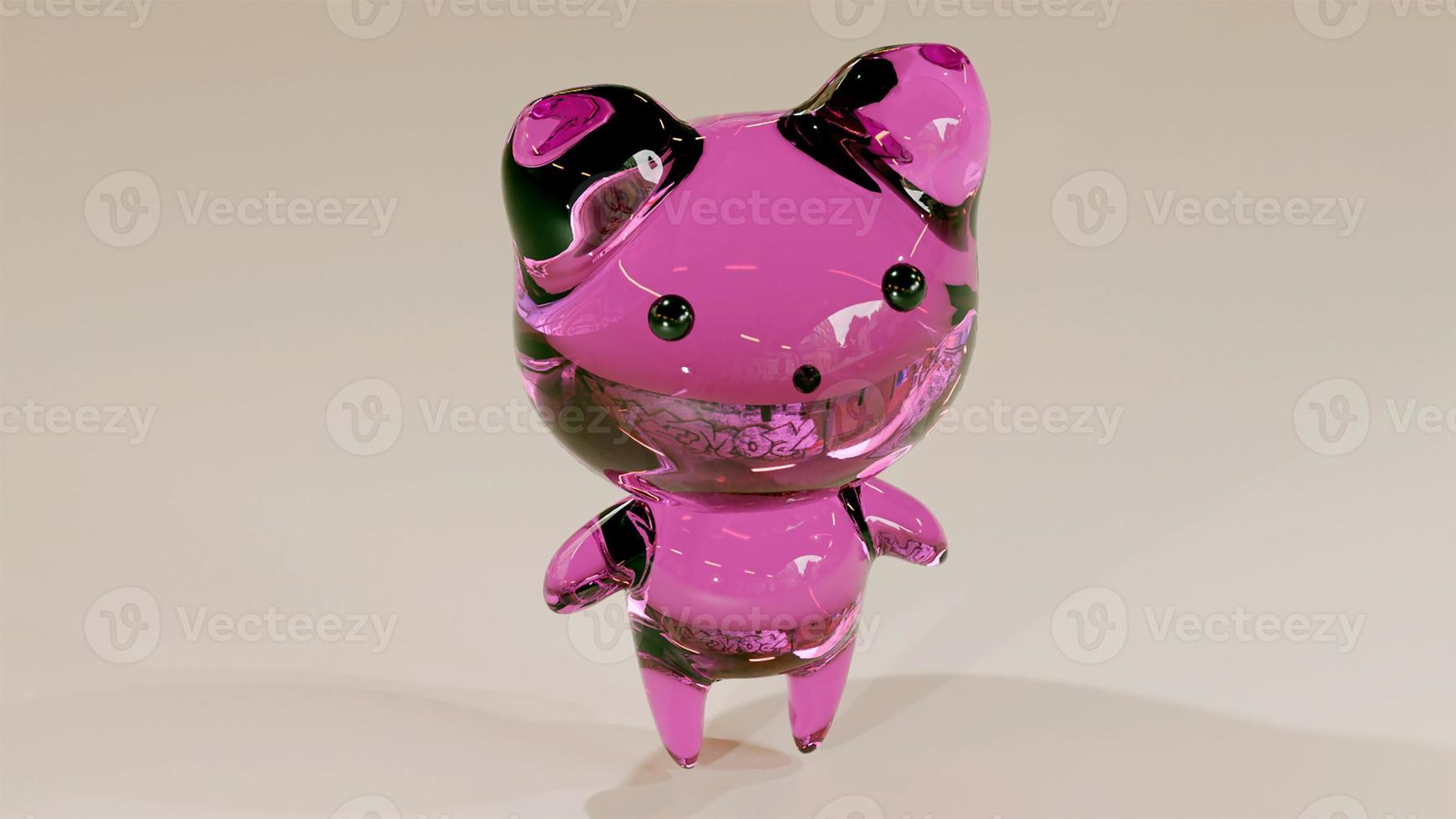 Pink crystal baby bear photo