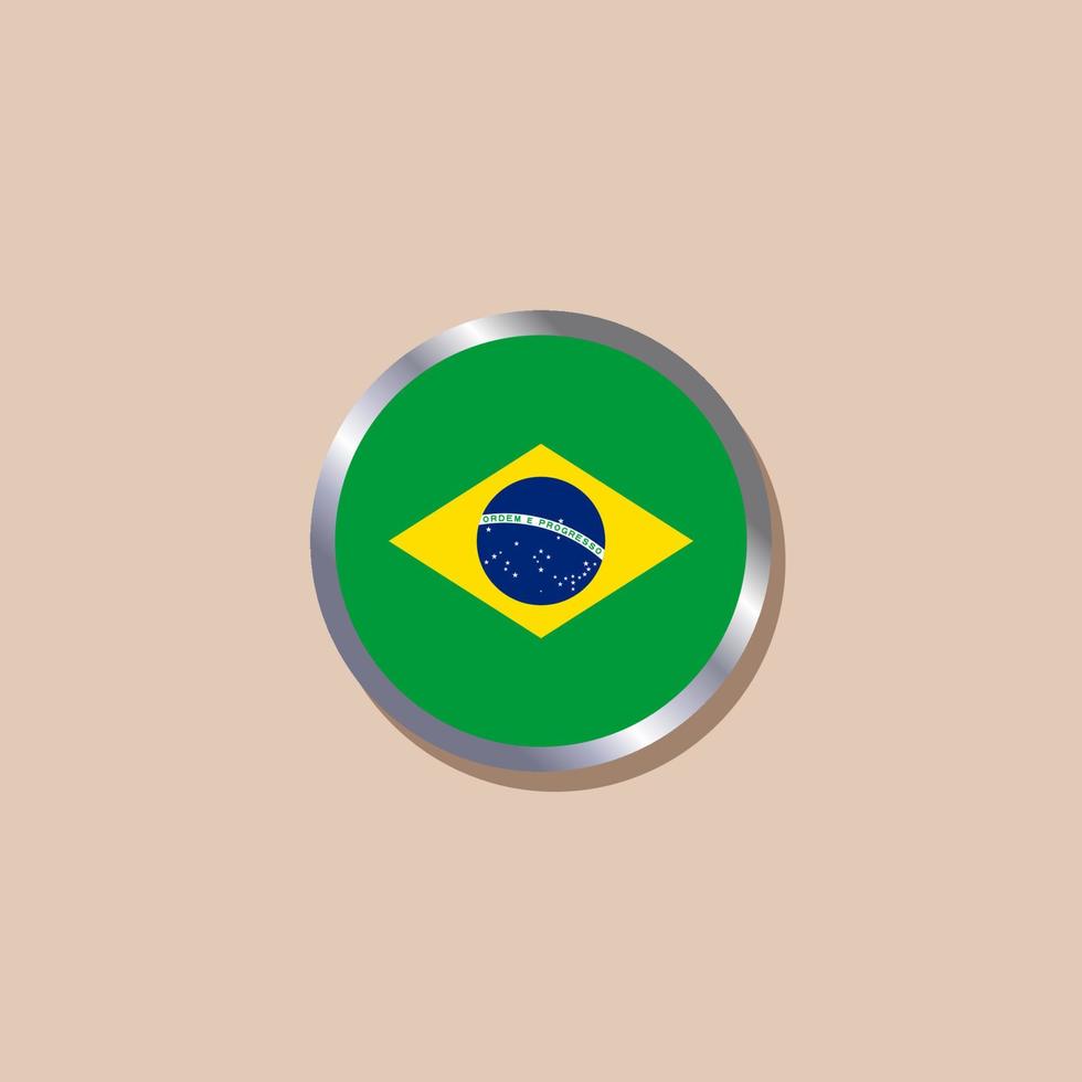 ilustración de plantilla de bandera de brasil vector