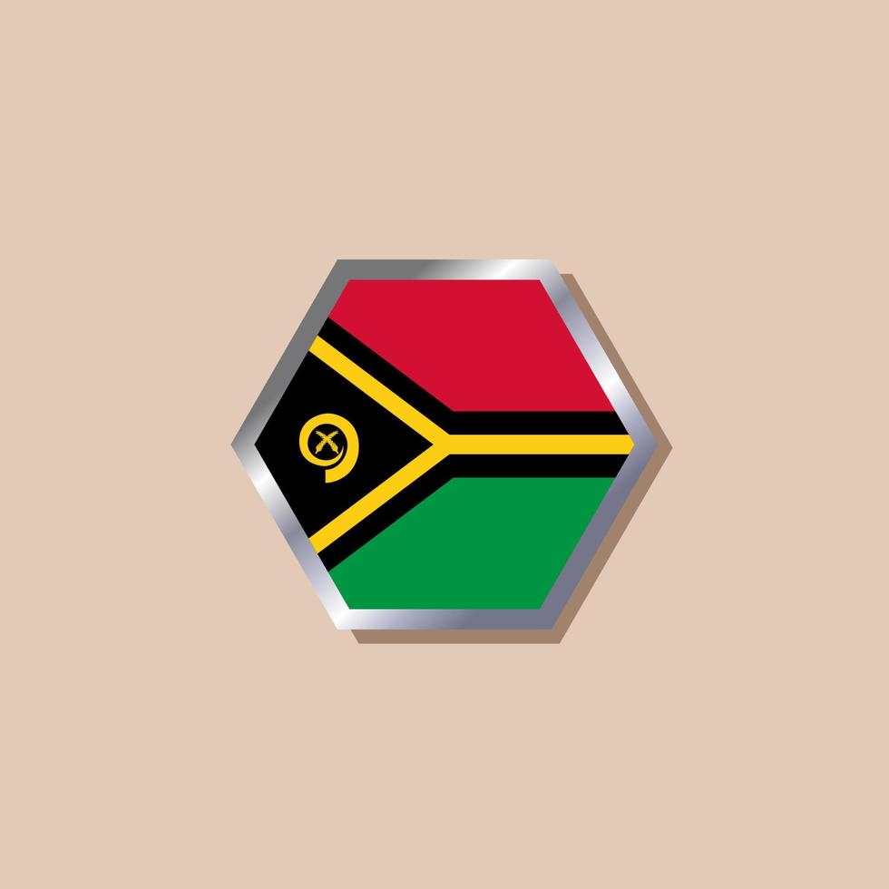 Illustration of Vanuatu flag Template vector