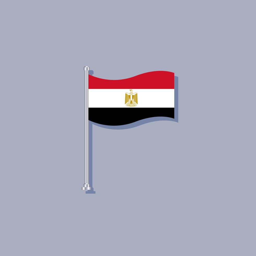 Illustration of Egypt flag Template vector