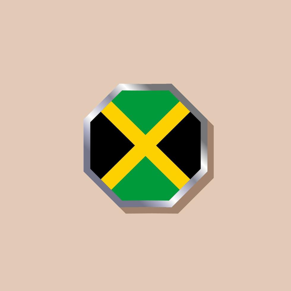 Illustration of Jamaica flag Template vector