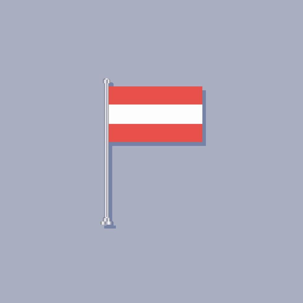 Illustration of Austria flag Template vector