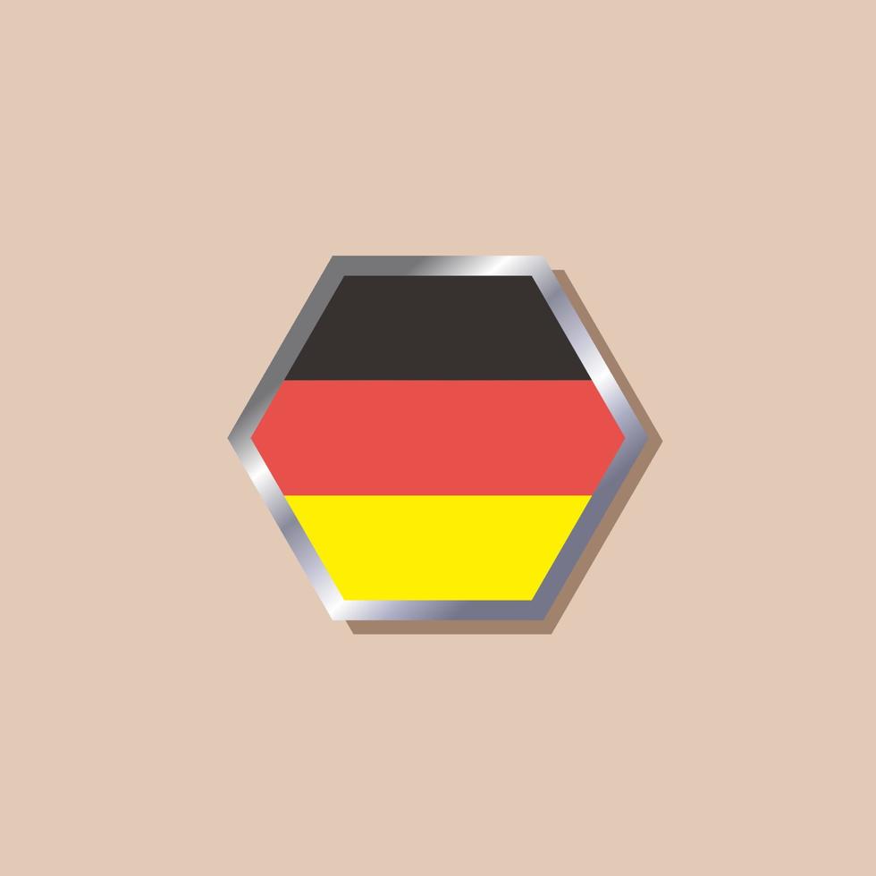 ilustración de la plantilla de la bandera de alemania vector