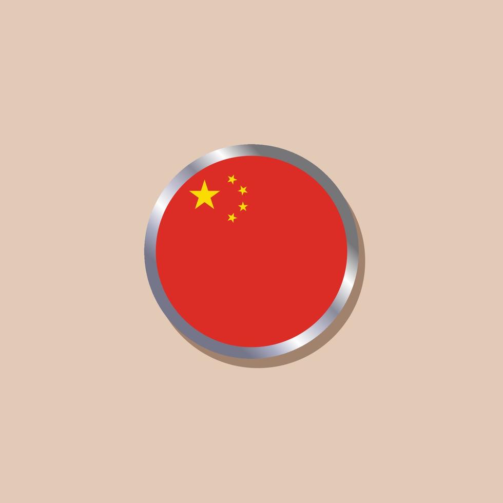 Illustration of China flag Template vector